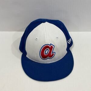 New Era Atlanta Braves 59FIFTY Fitted Cap White Size 6 7/8 Men's Hat